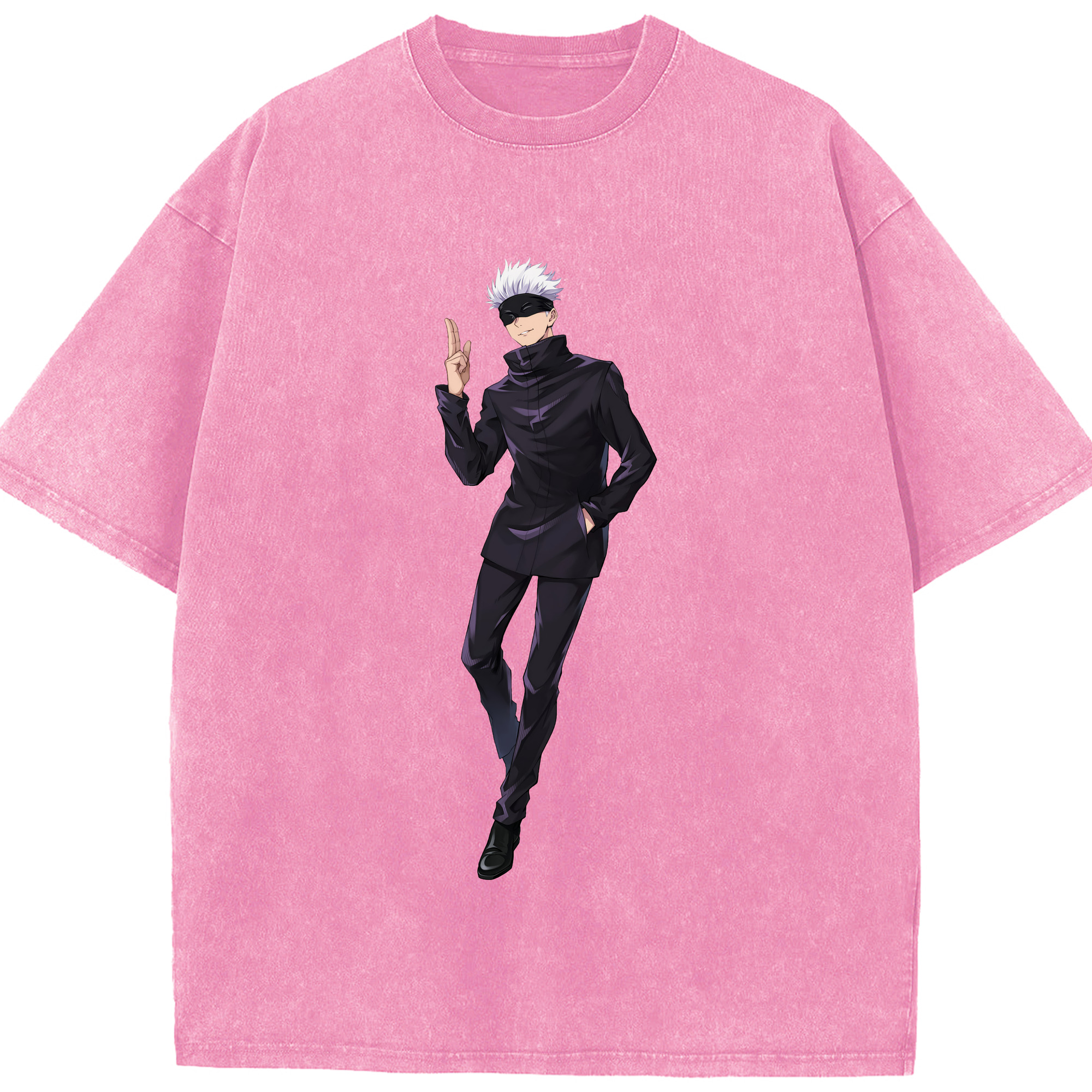 （画像用） 呪術廻戦 Jujutsu Kaisen 綿100% ヴィンテージ風 半袖Tシャツ（フロントプリント）